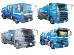 廃水槽清掃車・排水管清掃車